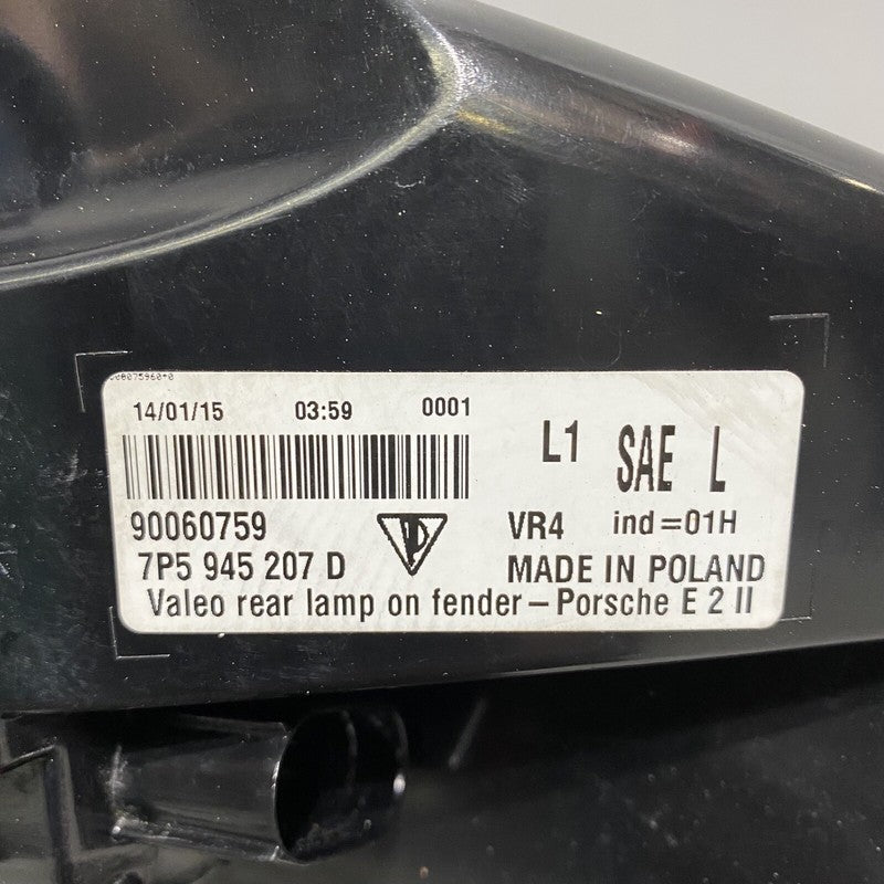 7P5945207D PORSCHE CAYENNE TAIL LIGHT LEFT DRIVER 7P5945207D OEM LED 2015 2016