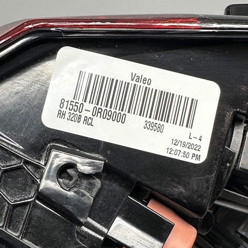 81550-0R090 TOYOTA RAV4 TAIL LIGHT RIGHT PASSENGER 2019 2020 2021 OEM 81550-0R090