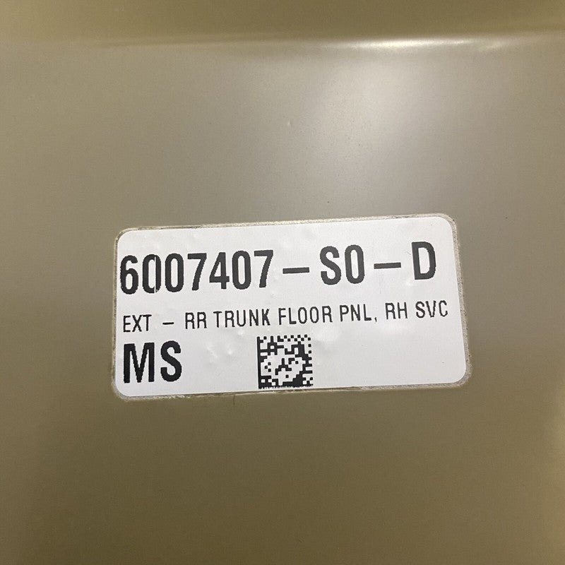 6007407-S0-D TESLA MODEL S TRUNK FLOOR PANEL EXTENSION RIGHT REAR 2016 2017 2018 2019 OEM