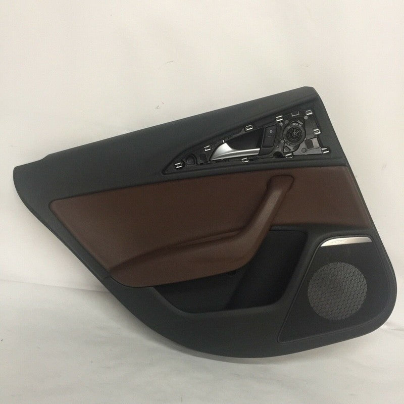 AUDI A6 DOOR TRIM PANEL LEFT REAR 2015 2016 BLACK BROWN OEM