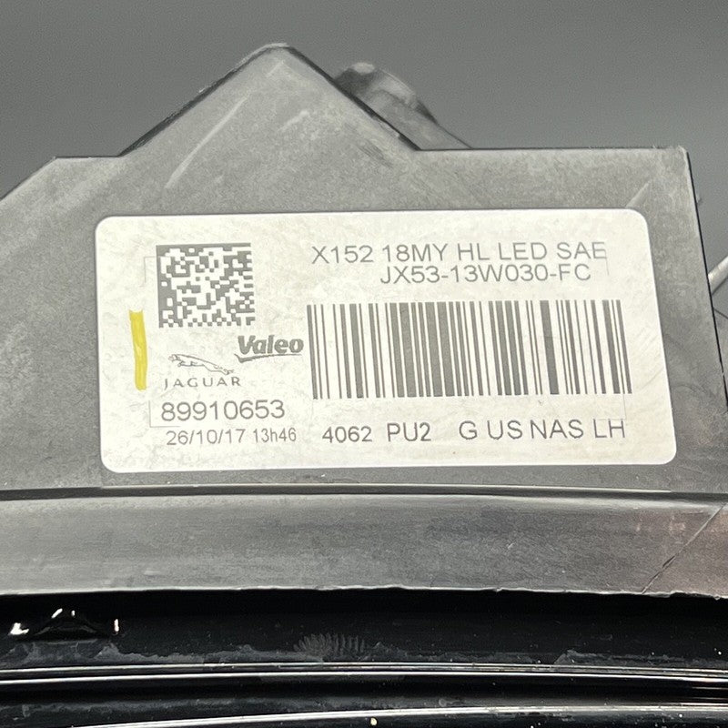 JX53-13W030-FC JAGUAR F-TYPE HEADLIGHT LEFT DRIVER 2018 2019 2020 OEM JX53-13W030-FC