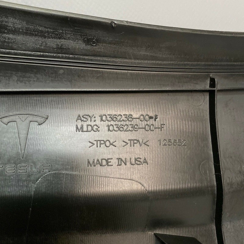 1036238-00-F TESLA MODEL X UNDERHOOD APRON TRIM COVER RIGHT PASSENGER 2016 2017 2018 2019 OEM