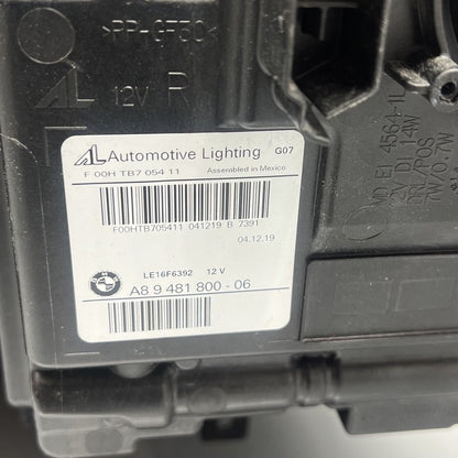 9481800 BMW X7 HEADLIGHT RIGHT PASSENGER LED 2019 2020 2021 OEM 9481800