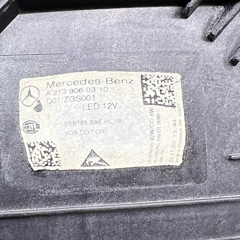 A2139060310 MERCEDES BENZ E350 HEADLIGHT LEFT DRIVER 2021 2022 2023 FULL LED OEM A2139060310