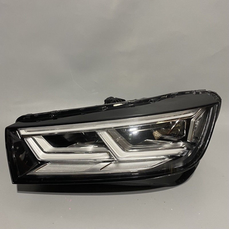 AUDI Q5 HEADLIGHT LEFT DRIVER FULL LED 2018 2019 2020 OEM DAMAGED