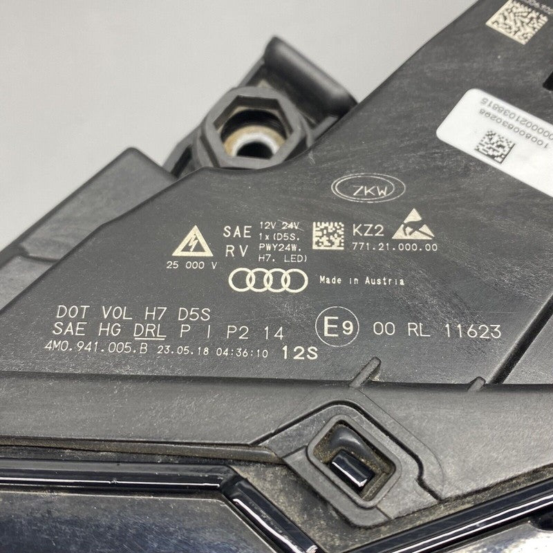 4M0941005B AUDI Q7 HEADLIGHT LEFT DRIVER 4M0941005B 2017 2018 2019 2020 XENON OEM