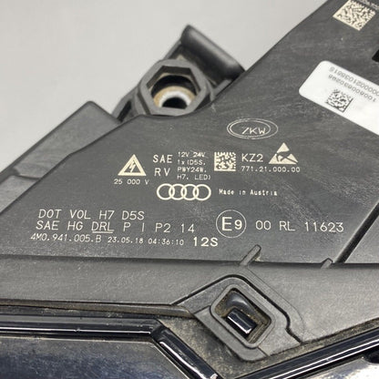 4M0941005B AUDI Q7 HEADLIGHT LEFT DRIVER 4M0941005B 2017 2018 2019 2020 XENON OEM