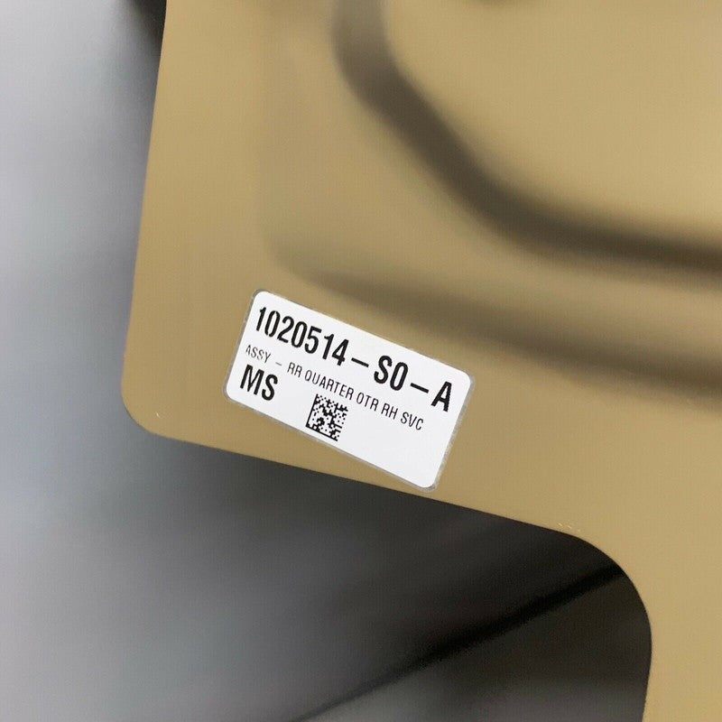 1020514-S0-A TESLA MODEL S QUARTER PANEL RIGHT REAR 2012 2013 2014 2015 2016 OEM 1020514-S0-A