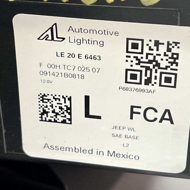 68376993AF JEEP GRAND CHEROKEE HEADLIGHT LEFT DRIVER LED 2021 2022 2023 OEM 68376993AF