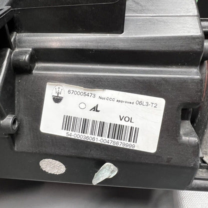 670005473 MASERATI GHIBLI HEADLIGHT RIGHT PASSENGER BI XENON LED 2014 2015 2016 2017 OEM