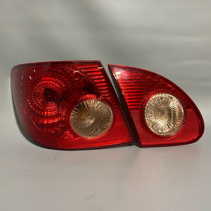 TOYOTA COROLLA TAIL LIGHT LEFT DRIVER INNER AND OUTTER 2005 2006 2007 2008 OEM