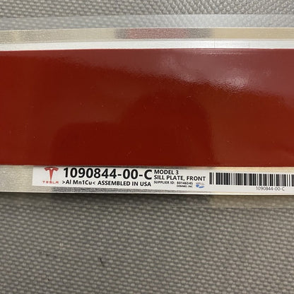 1090844-00-C TESLA MODEL 3 SILL PLATE FRONT DOOR 1090844-00-C OEM 2017 2018 2019 2020