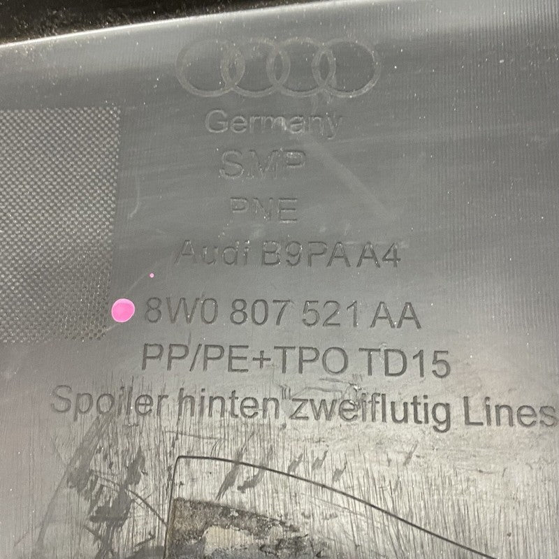 8W08077521AA AUDI A5 REAR BUMPER LOWER COVER 8W08077521AA 2020 OEM