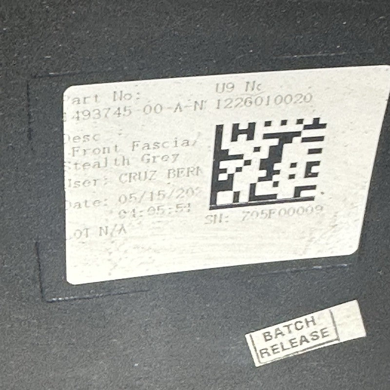 1493745-00-A TESLA MODEL Y FRONT BUMPER 2023 2024 NON SENSOR TYPE OEM 1493745-00-A