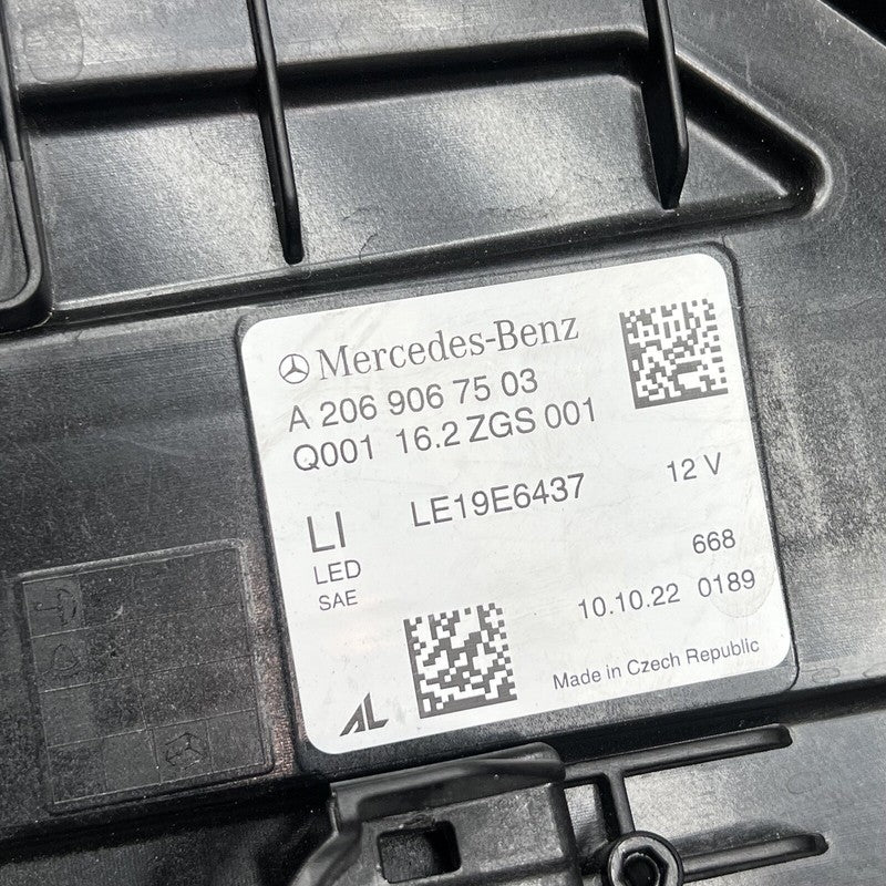 A2069067503 MERCEDES BENZ C300 HEADLIGHT LEFT DRIVER LED 2022 2023 OEM A2069067503