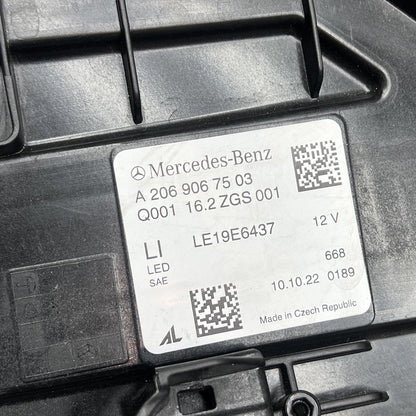 A2069067503 MERCEDES BENZ C300 HEADLIGHT LEFT DRIVER LED 2022 2023 OEM A2069067503
