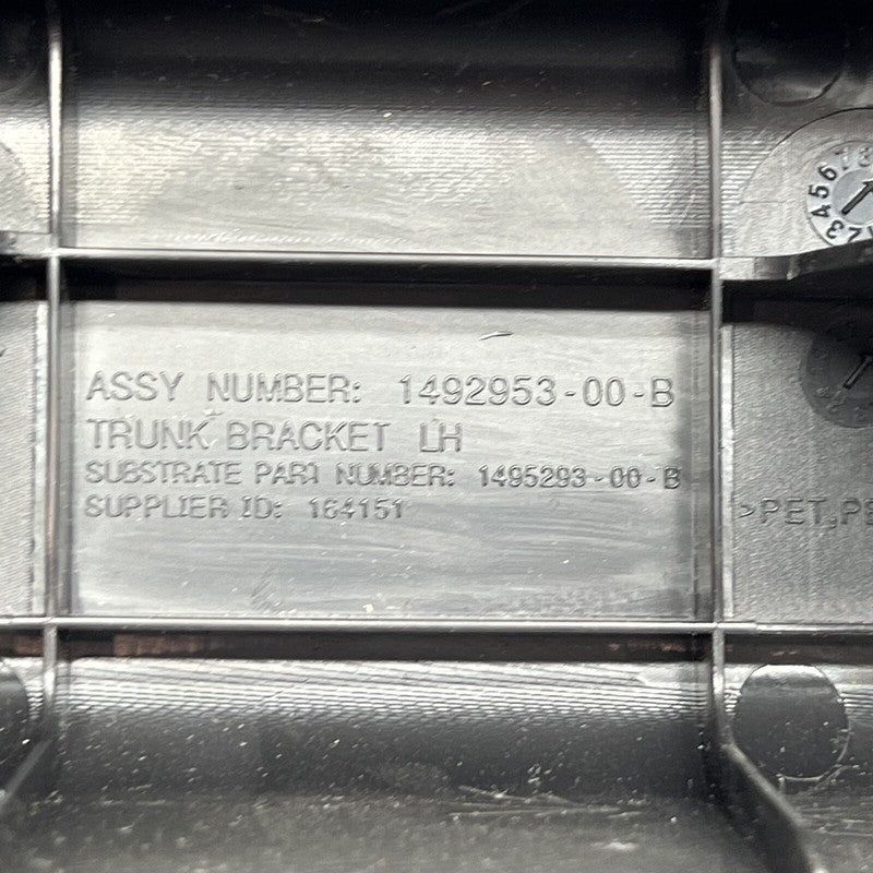 1492953-00-B TESLA MODEL Y FLOOR LOAD TRUNK BRACKET LEFT 2020 2021 2022 2023 OEM 1492953-00-B