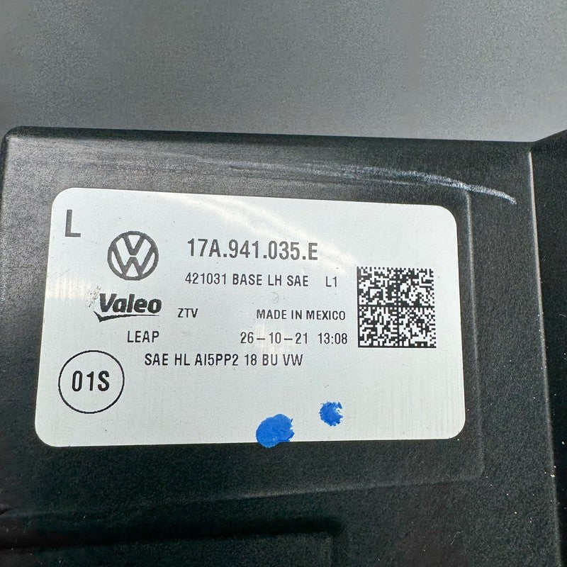 17A941035E VOLKSWAGEN JETTA HEADLIGHT LEFT DRIVER 2019 2020 2021 LED OEM 17A941035E