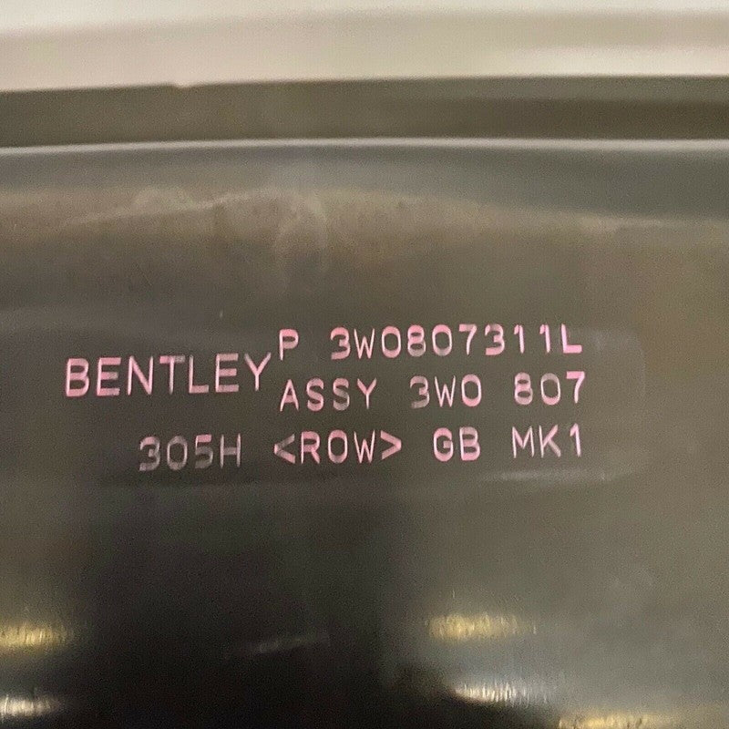 3W0807311J BENTLEY GT GTC FLYING SPUR REINFORCEMENT REAR 2005 06 2007 08 2009 10 2011 OEM
