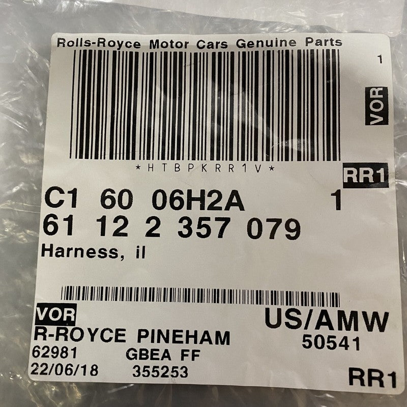 61122357079 ROLLS ROYCE PHANTOM HARNESS LED CABLE FRONT 61122357079 2019 2020 2021 2022 OEM
