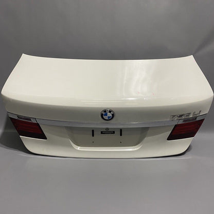 F01 BMW 750 TRUNK LID F01 740 M-SPORT 2013 2014 2015 WHITE OEM 