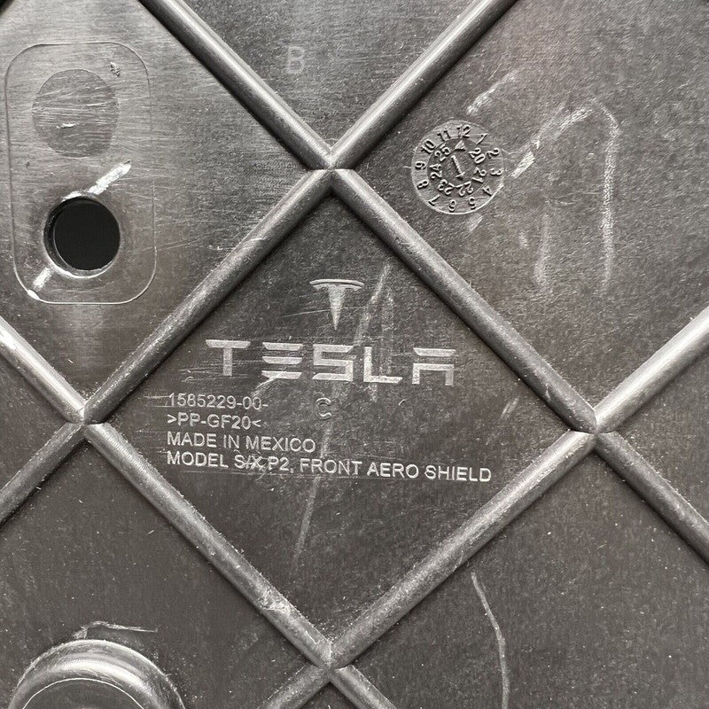 1585229-00-C TESLA MODEL S FRONT AERO SHIELD COVER 2021 2022 2023 OEM 1585229-00-C