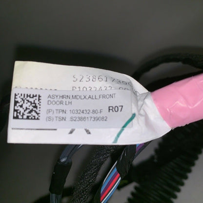 1032432-80-F TESLA MODEL X LEFT FRONT DOOR WIRING HARNESS 2015 2016 2017 OEM