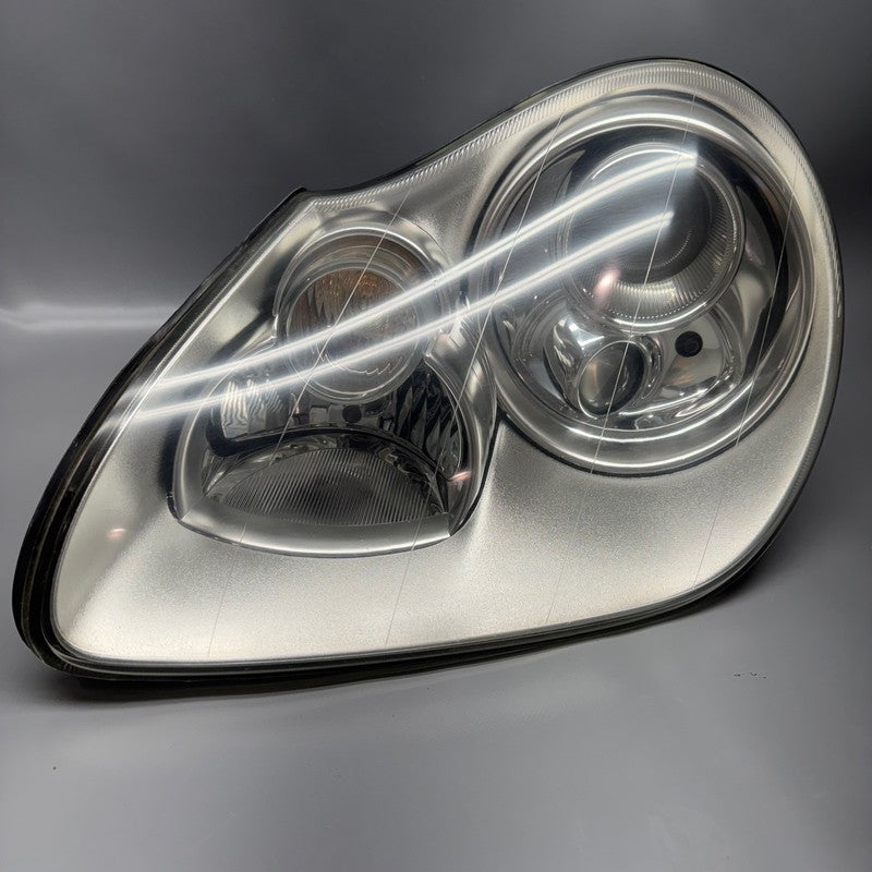 PORSCHE CAYENNE HEADLIGHT LEFT DRIVER 2003 2004 2005 2006 HALOGEN OEM