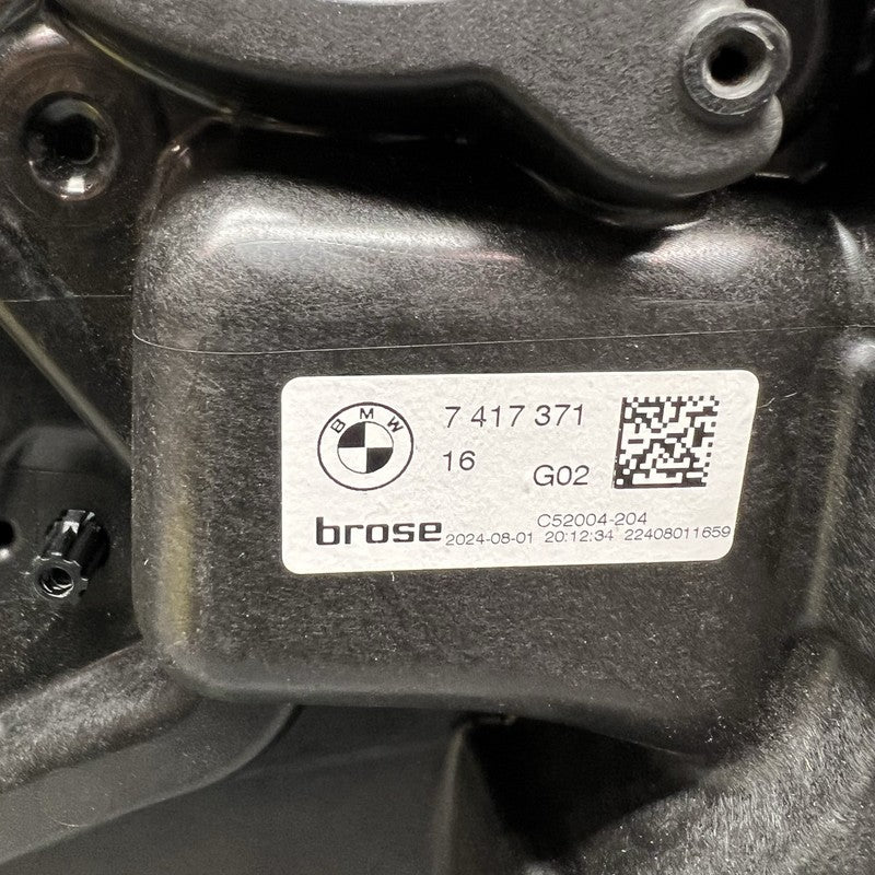 7417371 BMW X4 WINDOW REGULATOR LEFT REAR 2019 2020 2021 2022 2023 2024 OEM 7417371