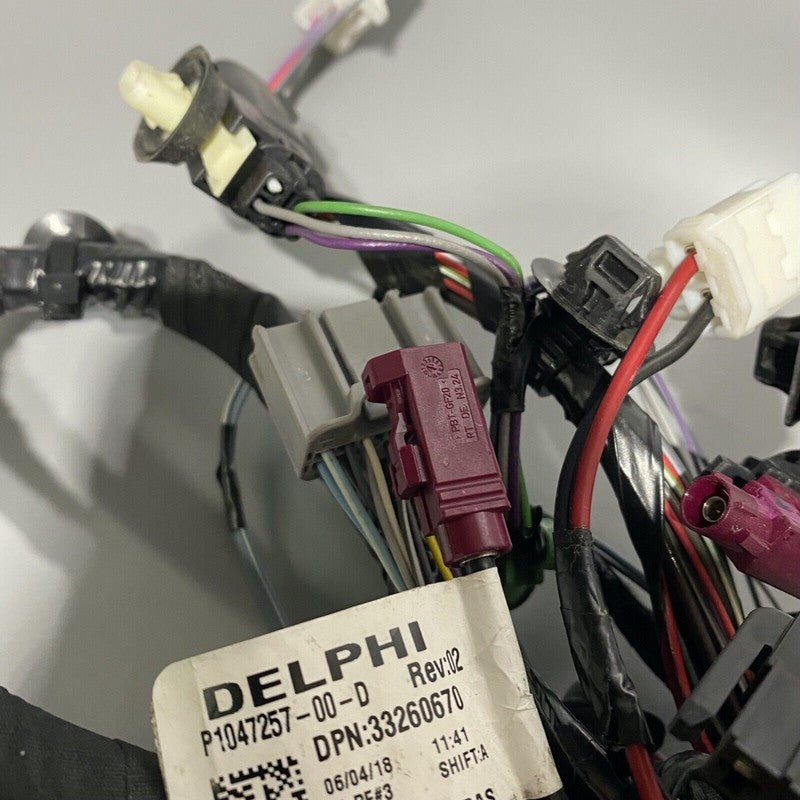 1032432-00-G TESLA MODEL X WIRING HARNESS DOOR LEFT FRONT 2016 2017 2018 2019 1032432-00-G