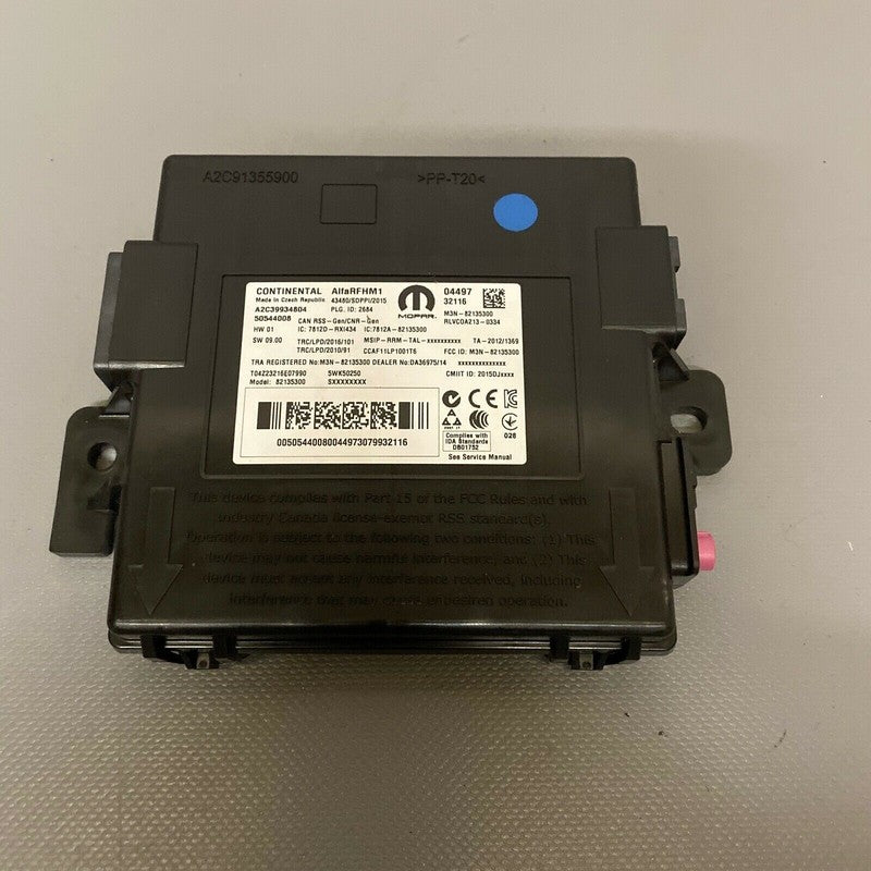 50544008 ALFA ROMEO STELVIO PASSIVE ENTRY ANTENNA CONTROL MODULE 2017 2018 2019 OEM