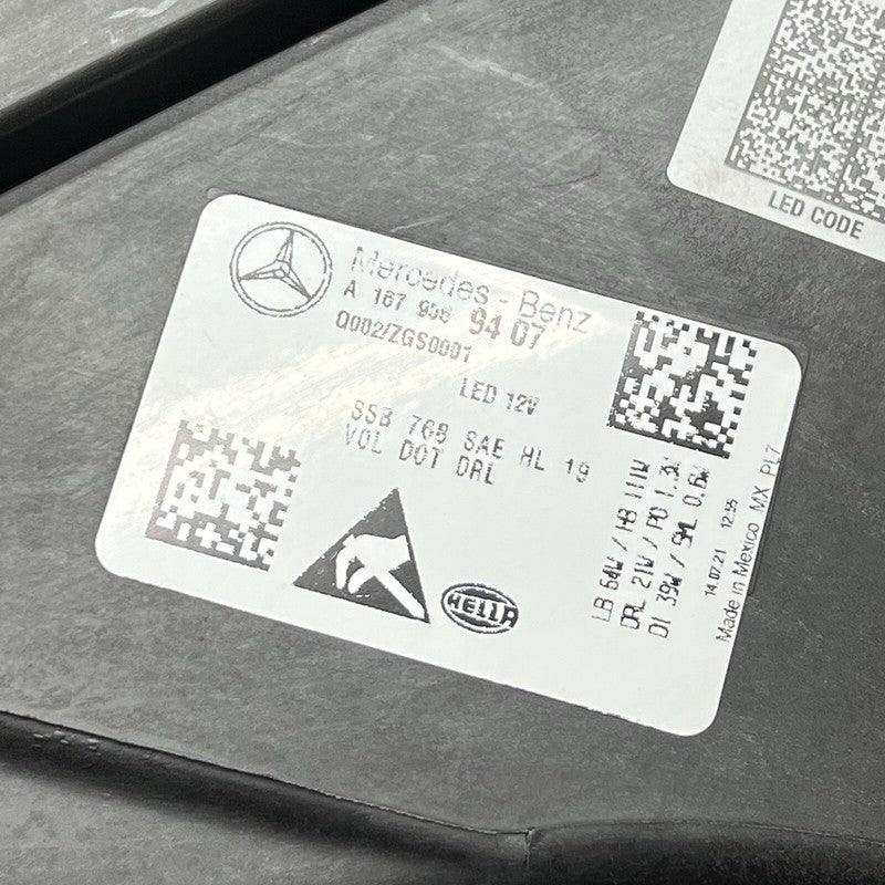 A1679069407 MERCEDES BENZ GLS580 HEADLIGHT RIGHT PASSENGER LED 2020 2021 2022 A1679069407