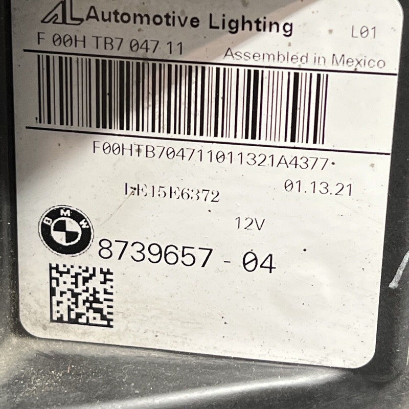 BMW X3 HEADLIGHT LEFT DRIVER X4 2018 2019 2020 2021 ADAPTIVE LED OEM 8