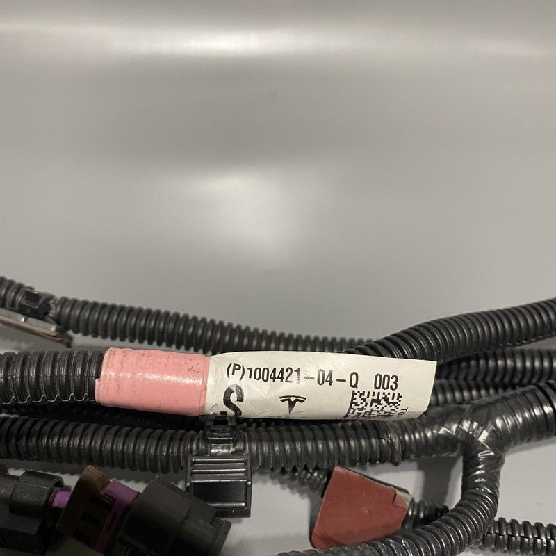 1004421-04-Q TESLA MODEL S WIRING HARNESS REAR BUMPER 2012 2013 2014 2015 OEM 1004421-04-Q
