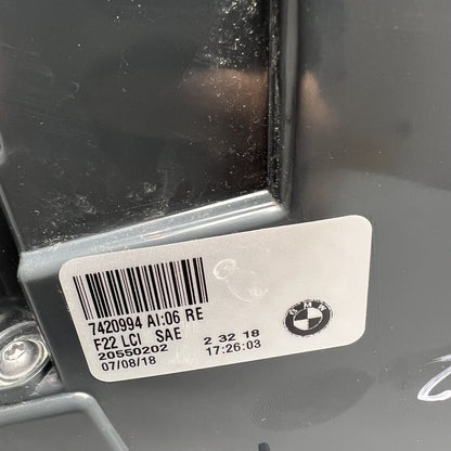 7420994 BMW M2 230 TAIL LIGHT RIGHT PASSENGER 2018 2019 2020 2021 OEM 7420994