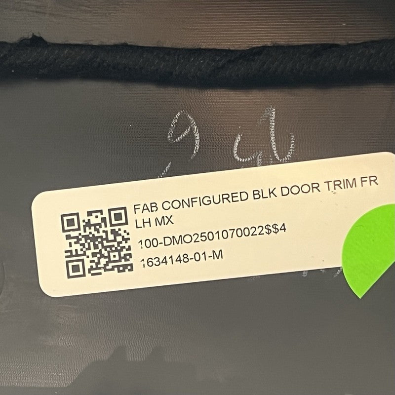 1634148-01-M TESLA MODEL X DOOR PANEL LEFT FRONT 2021 2022 2023 2024 OEM 1634148-01-M