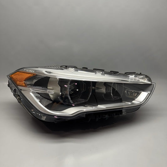 63117193712 BMW X1 HEADLIGHT RIGHT PASSENGER 2016 2017 2018 2019 LED OEM 63117193712