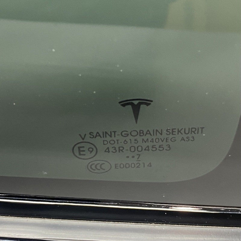 TESLA MODEL X QUARTER GLASS RIGHT REAR 2016 2017 2018 2019 2020 OEM 