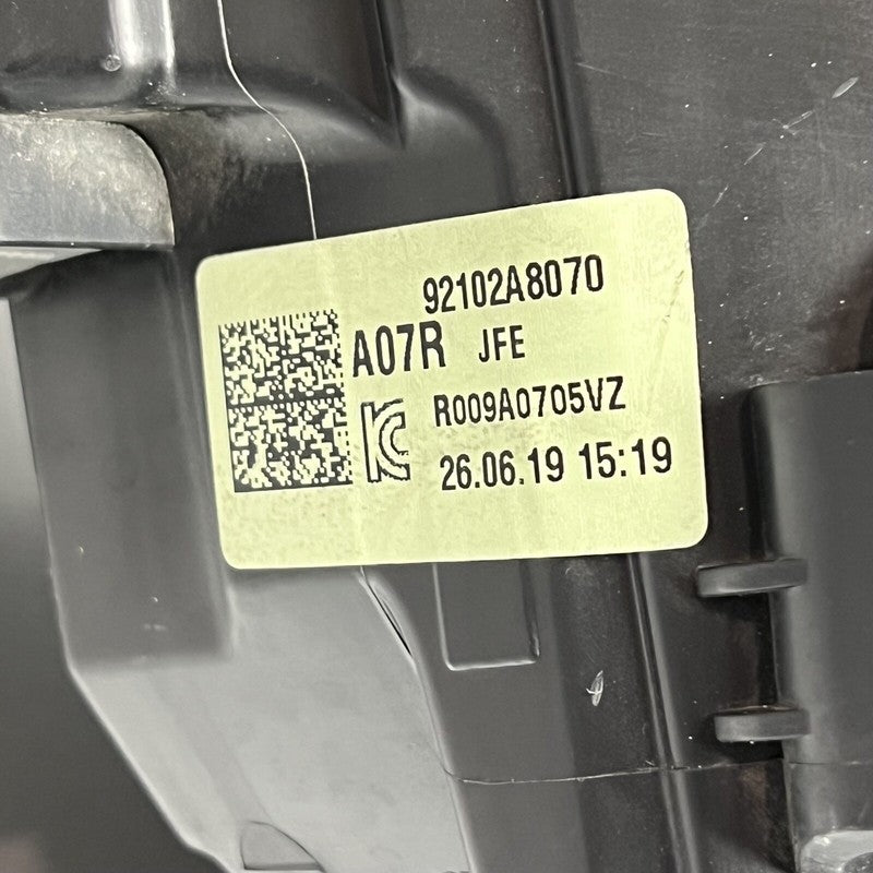 92102A8070 KIA OPTIMA HYBRID HEADLIGHT RIGHT PASSENGER 2016 2017 2018 OEM 92102A8070