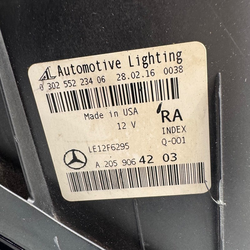 MERCEDES BENZ C400 HEADLIGHT RIGHT PASSENGER C300 2015 2016 2017 2018 