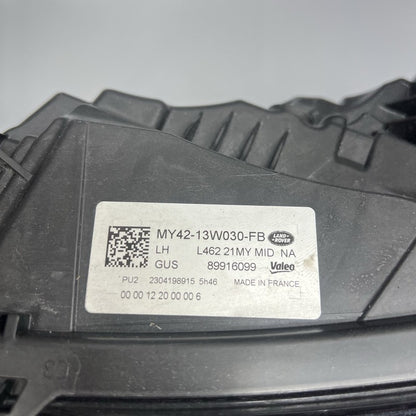 MY42-13W030-FB LAND ROVER HSE L462 HEADLIGHT LEFT DRIVER 2021 2022 2023 LED OEM MY42-13W030-FB