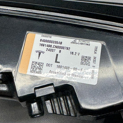 1691498-00-F TESLA MODEL 3 TAIL LIGHT LEFT DRIVER 2024 2025 2026 OEM 1691498-00-F