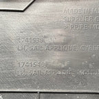 TESLA CYBERTRUCK BEDSIDE SAIL APPLIQUE LEFT 2024 2025 OEM 1741538-00-F