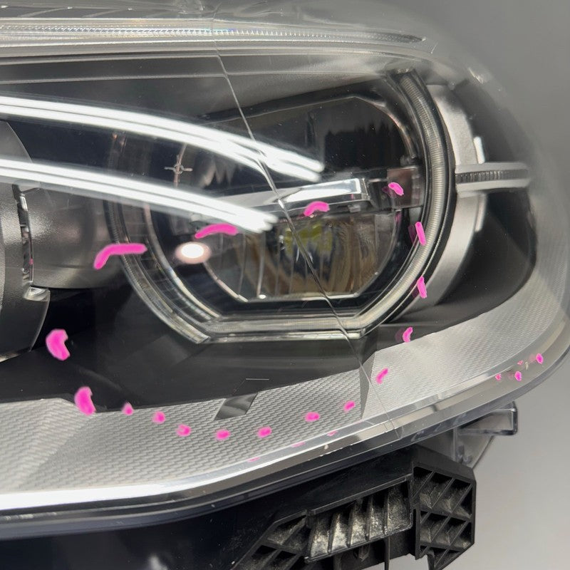 BMW X5 X6 HEADLIGHT LEFT DRIVER 2016 2017 2018 2019 LED ADAPTIVE OEM 7