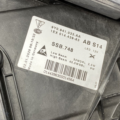 9Y0941033AA PORSCHE CAYENNE HEADLIGHT LEFT DRIVER 2019 2020 2021 2022 FULL LED 9Y0941033AA