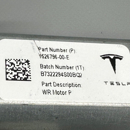 1526796-00-E TESLA MODEL Y REGULATOR MOTOR LEFT FRONT 2020 2021 2022 2023 OEM 1526796-00-E