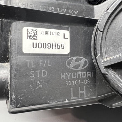 92101-D3 HYUNDAI TUCSON HEADLIGHT LEFT DRIVER 2016 2017 2018 HALOGEN OEM