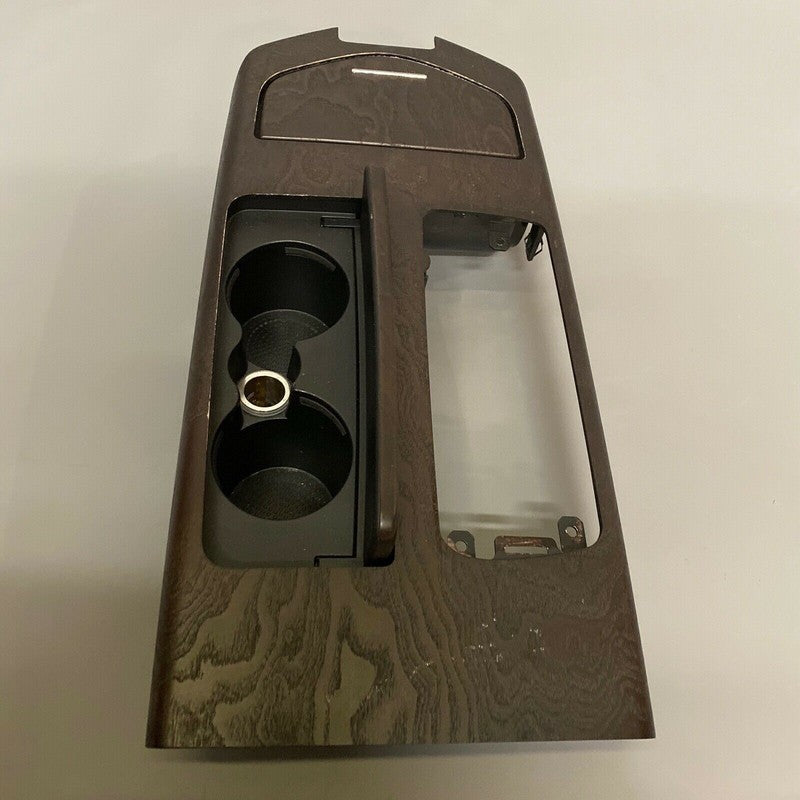 673000351 MASERATI GHIBLI CENTER CONSOLE DARK BROWN ASH AGED WOOD TRIM 2014 2015 2016 OEM 