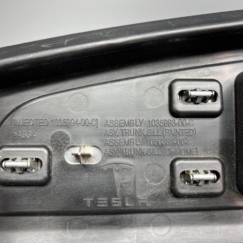 1035993-00-C TESLA MODEL X TRUNK SILL PLASTIC PANEL 2016 2017 2018 2019 2020 OEM 1035993-00-C