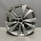 1024183-01-A TESLA MODEL S WHEEL RIM SILVER 19” 1024183-01-A OEM 2012 2013 2014 2015